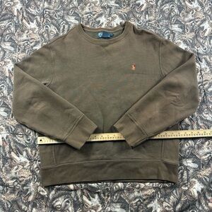 90s Ralph Lauren Men's Brown Crewneck Sweater